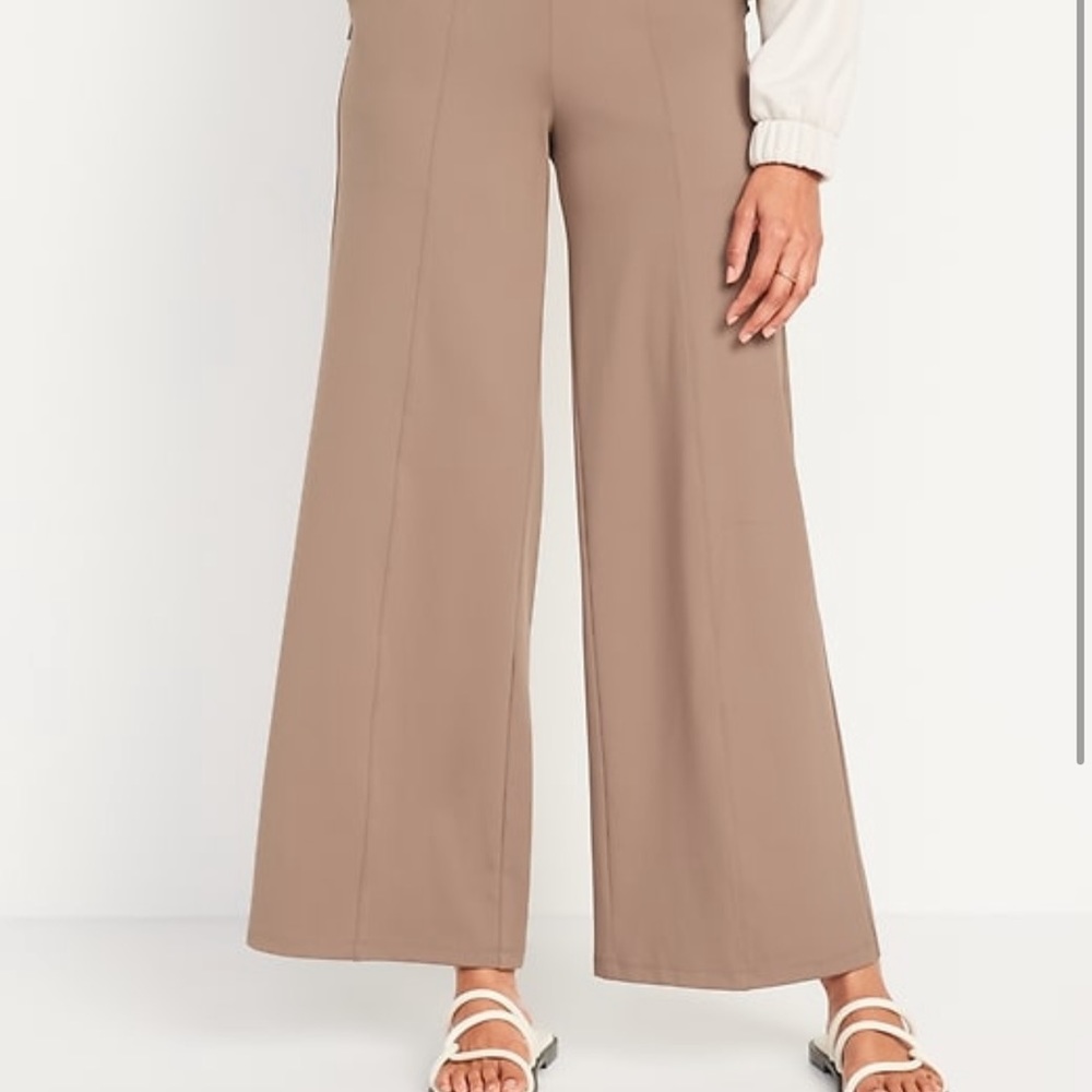 Old Navy High-Waisted PowerSoft Wide-Leg Pants TWO (2) PAIRS - Size M/Regular